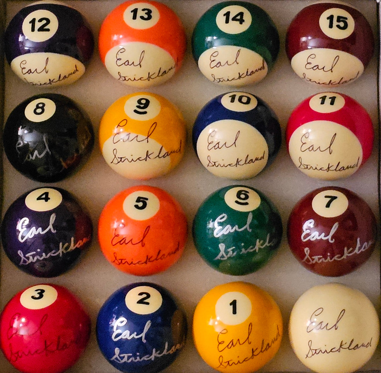 Autographed Billiard-Ball